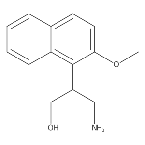 3-Amino-2-(2-methoxynaphthalen-1-yl)propan-1-ol结构式