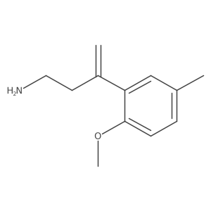 3-(2-Methoxy-5-methylphenyl)but-3-en-1-amine结构式