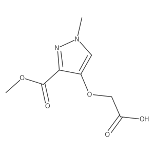 2-{[3-(methoxycarbonyl)-1-methyl-1H-pyrazol-4-yl]oxy}acetic acid Structure