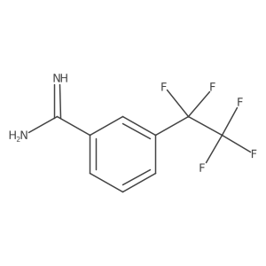 3-(Pentafluoroethyl)benzene-1-carboximidamide结构式