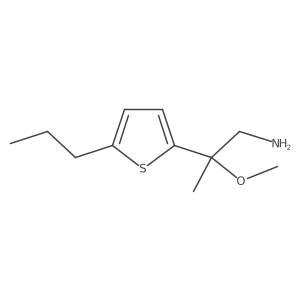 2-Methoxy-2-(5-propylthiophen-2-yl)propan-1-amine Structure