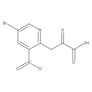 3-(5-Bromo-3-nitropyridin-2-yl)-2-oxopropanoic acid结构式