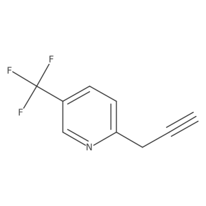 2-(Prop-2-yn-1-yl)-5-(trifluoromethyl)pyridine结构式