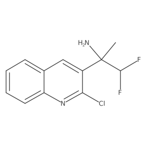 2-(2-Chloroquinolin-3-yl)-1,1-difluoropropan-2-amine Structure