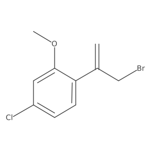 1-(3-Bromoprop-1-en-2-yl)-4-chloro-2-methoxybenzene Structure