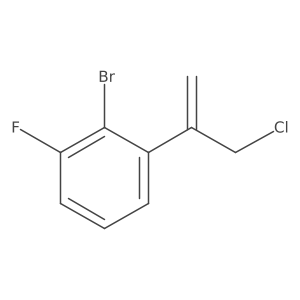 2-Bromo-1-(3-chloroprop-1-en-2-yl)-3-fluorobenzene Structure