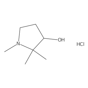 1,2,2-Trimethylpyrrolidin-3-ol hydrochloride Structure