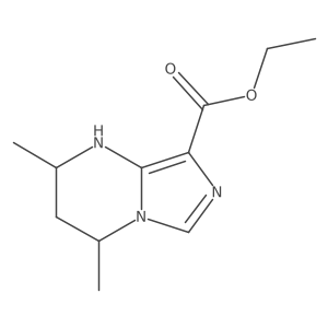 Rel-ethyl (2R,4S)-2,4-dimethyl-1,2,3,4-tetrahydroimidazo[1,5-a]pyrimidine-8-carboxylate结构式
