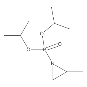 (2R)-1-diisopropoxyphosphoryl-2-methylaziridine结构式