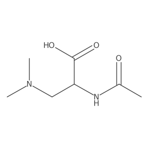 (2S)-2-acetamido-3-(dimethylamino)propanoic acid结构式
