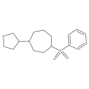 1-(Benzenesulfonyl)-4-(oxolan-3-yl)-1,4-diazepane Structure