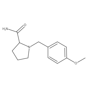 1-[(4-Methoxyphenyl)methyl]pyrrolidine-2-carboxamide结构式