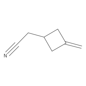 2-(3-Methylidenecyclobutyl)acetonitrile Structure
