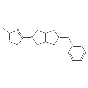 5-{5-Benzyl-octahydropyrrolo[3,4-c]pyrrol-2-yl}-3-methyl-1,2,4-thiadiazole Structure
