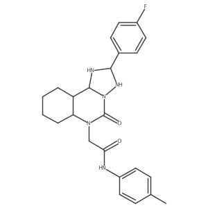 2-[2-(4-fluorophenyl)-5-oxo-5H,6H-[1,2,4]triazolo[1,5-c]quinazolin-6-yl]-N-(4-methylphenyl)acetamide Structure