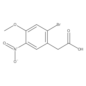 2-(2-Bromo-4-methoxy-5-nitrophenyl)acetic acid Structure