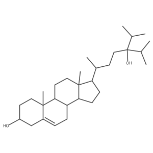 (3beta)-28-Methyl-stigmast-5-ene-3,24-diol Structure
