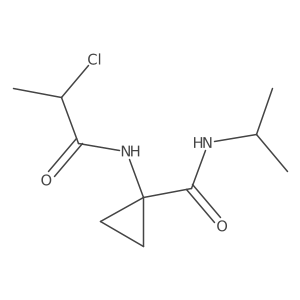 1-(2-Chloropropanoylamino)-N-propan-2-ylcyclopropane-1-carboxamide Structure