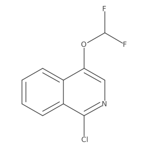 1-Chloro-4-(difluoromethoxy)isoquinoline Structure