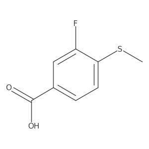 3-Fluoro-4-(methylthio)benzoic acid Structure