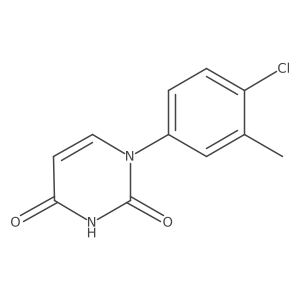 1-(4-Chloro-3-methylphenyl)-1,2,3,4-tetrahydropyrimidine-2,4-dione结构式
