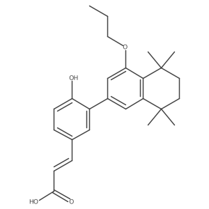 3-[4-hydroxy-3-(5,5,8,8-tetramethyl-4-propoxy-5,6,7,8-tetrahydro-2-naphthyl)phenyl]acrylic Acid结构式