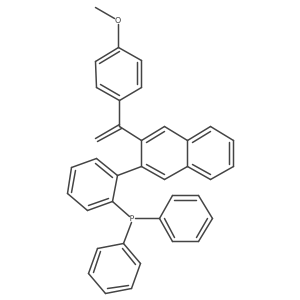 (2-(3-(1-(4-Methoxyphenyl)vinyl)naphthalen-2-yl)phenyl)diphenylphosphane结构式