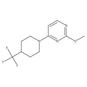 2-(Methylsulfanyl)-4-[4-(trifluoromethyl)piperidin-1-yl]pyrimidine结构式