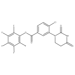 (2,3,4,5,6-Pentafluorophenyl) 4-chloro-3-(2,4-dioxohexahydropyrimidin-1-yl)benzoate Structure