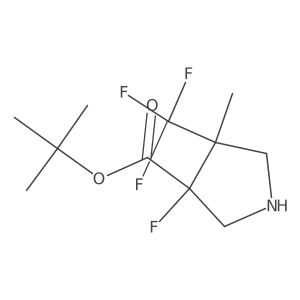 Tert-butyl 3-fluoro-4-methyl-4-(trifluoromethyl)pyrrolidine-3-carboxylate结构式
