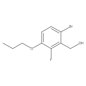 (6-Bromo-2-fluoro-3-propoxyphenyl)methanol结构式