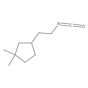 3-(2-Isocyanatoethyl)-1,1-dimethylcyclopentane Structure