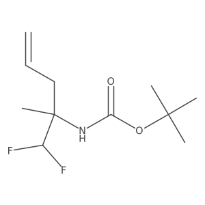 tert-butyl N-(1,1-difluoro-2-methylpent-4-en-2-yl)carbamate Structure