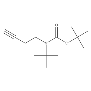tert-butyl N-(but-3-yn-1-yl)-N-tert-butylcarbamate Structure