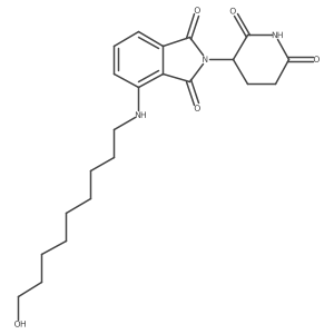 2-(2,6-Dioxo-3-piperidyl)-4-(9-hydroxynonylamino)isoindoline-1,3-dione结构式
