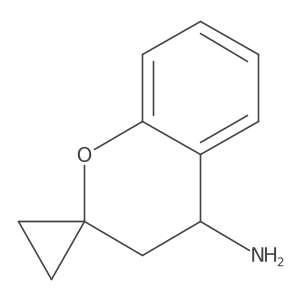3,4-Dihydrospiro[1-benzopyran-2,1'-cyclopropan]-4-amine Structure