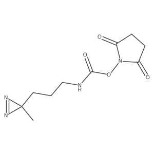 2,5-dioxopyrrolidin-1-yl N-[3-(3-methyl-3H-diazirin-3-yl)propyl]carbamate Structure