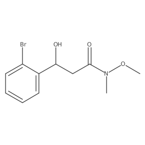 3-(2-Bromophenyl)-3-hydroxy-N-methoxy-N-methylpropanamide结构式