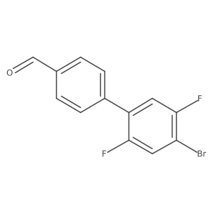 4'-Bromo-2',5'-difluoro-[1,1'-biphenyl]-4-carbaldehyde结构式