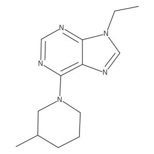 9-ethyl-6-(3-methylpiperidin-1-yl)-9H-purine Structure