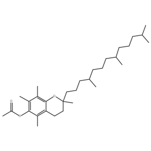 (+/-)-alpha-Tocopherol Acetate-d3结构式