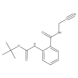 tert-butyl N-{2-[(cyanomethyl)carbamoyl]phenyl}carbamate结构式