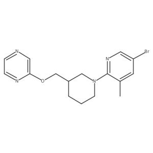 2-{[1-(5-Bromo-3-methylpyridin-2-yl)piperidin-3-yl]methoxy}pyrazine结构式