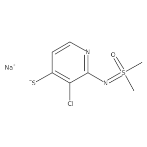 Sodium 3-chloro-2-((dimethyl(oxo)-l6-sulfanylidene)amino)pyridine-4-thiolate Structure