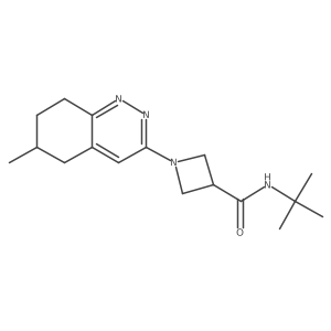 N-tert-butyl-1-(6-methyl-5,6,7,8-tetrahydrocinnolin-3-yl)azetidine-3-carboxamide Structure