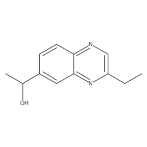 1-(3-Ethylquinoxalin-6-yl)ethan-1-ol结构式