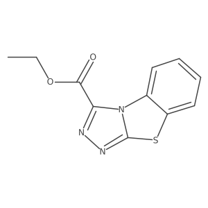 Ethyl sym-triazolo[3,4-b]benzothiazole-3-carboxylate结构式