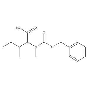 N-((Benzyloxy)carbonyl)-N-methyl-D-isoleucine Structure