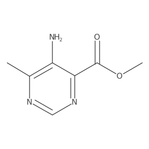 Methyl 5-amino-6-methylpyrimidine-4-carboxylate Structure