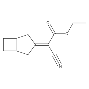 Ethyl 2-(bicyclo[3.2.0]hept-3-ylidene)-2-cyanoacetate Structure